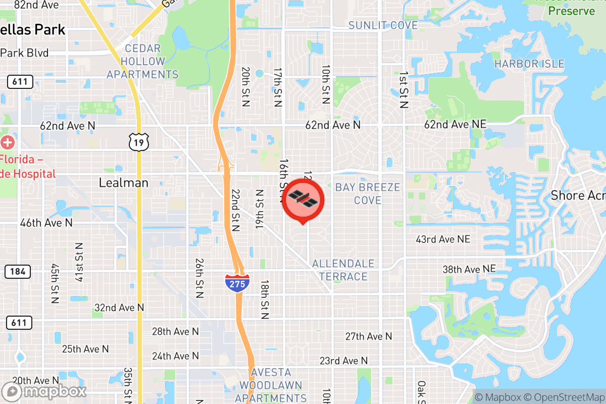 Static map screenshot of the place