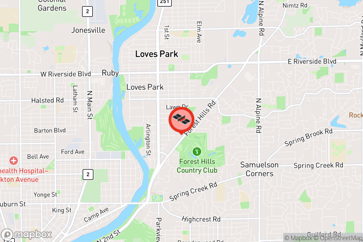 Static map screenshot of the place