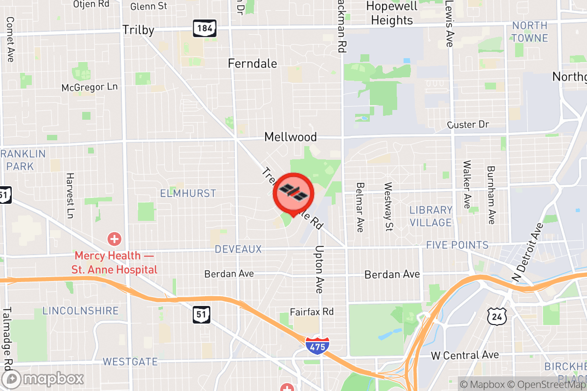 Static map screenshot of the place