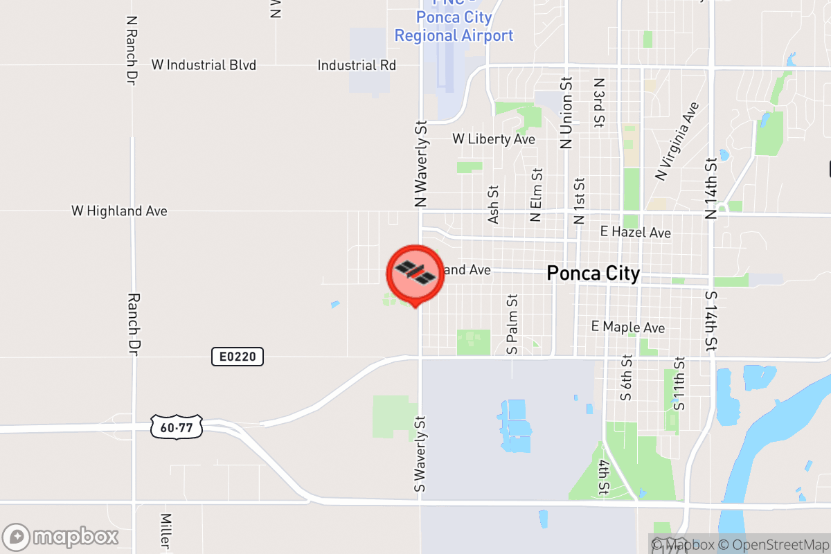 Static map screenshot of the place