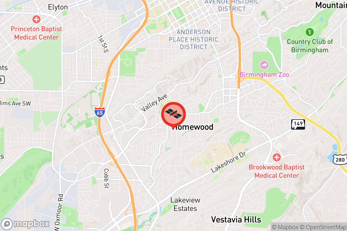 Static map screenshot of the place