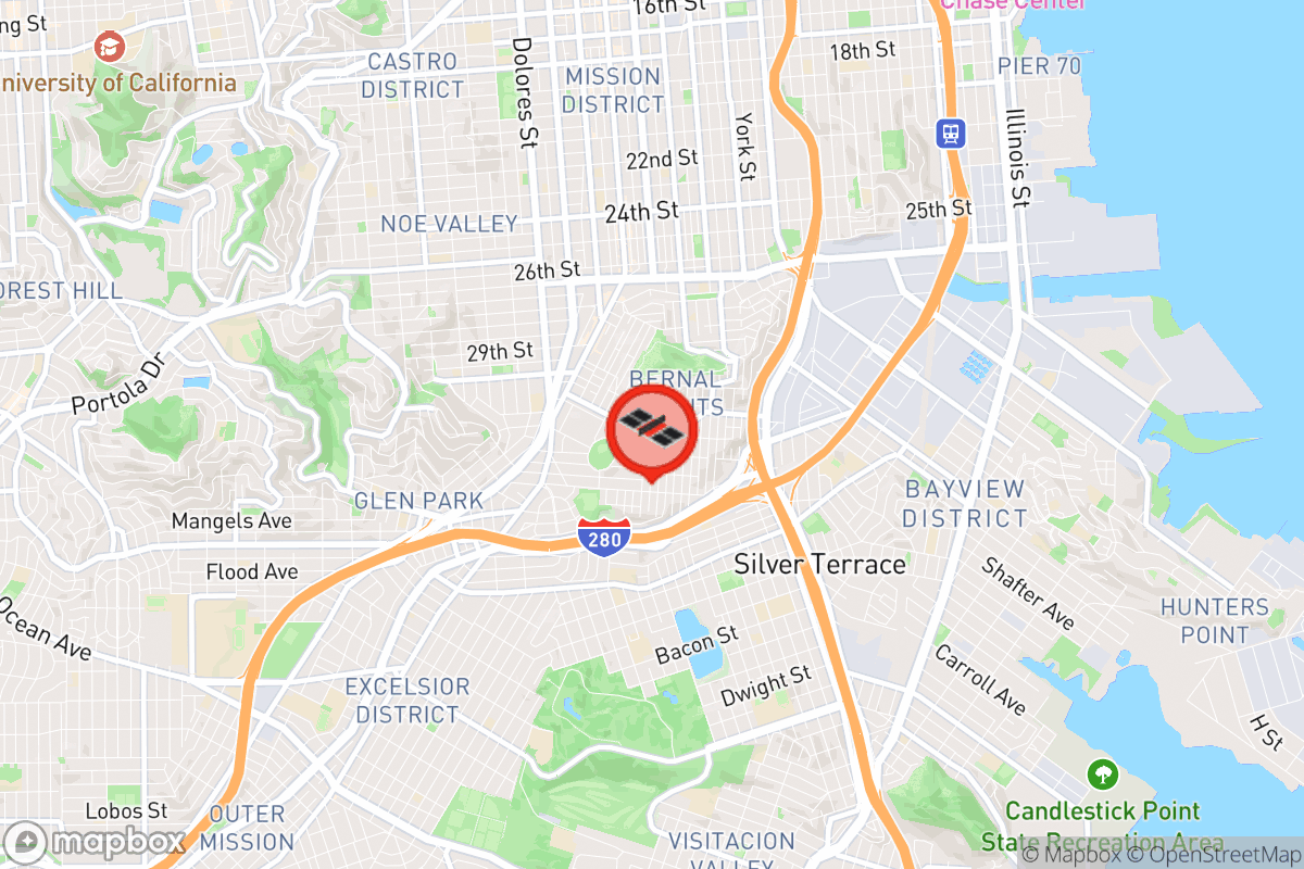 Static map screenshot of the place