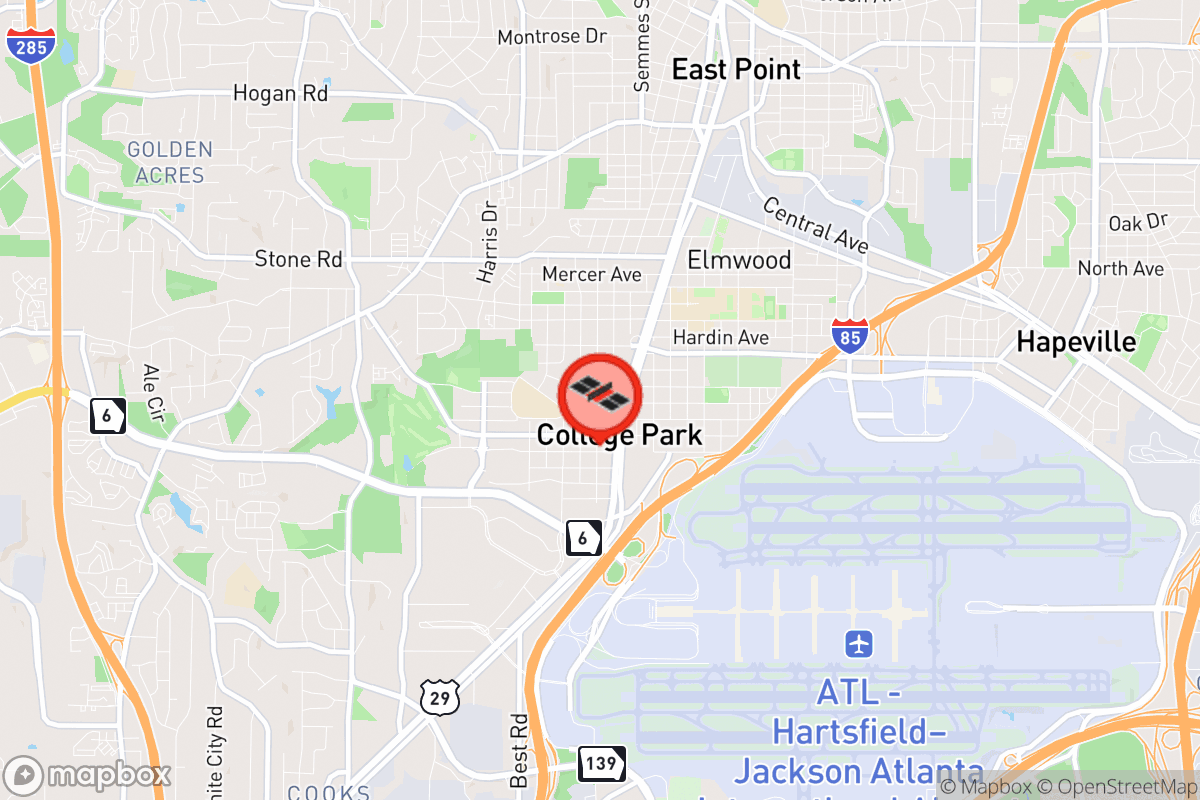 Static map screenshot of the place