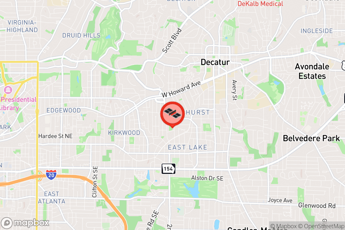 Static map screenshot of the place