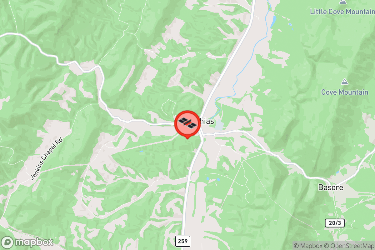 Static map screenshot of the place